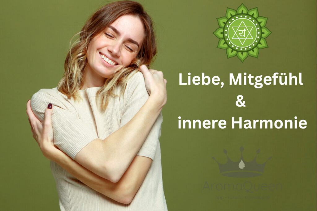 Ätherische Öle für das Herz-Chakra, endecke aktivierende Mischungen in der AromaQueen App